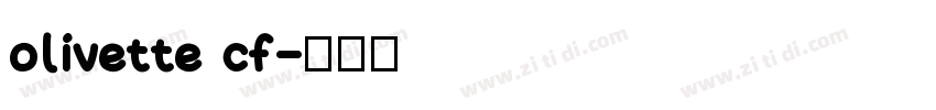 olivette cf字体转换